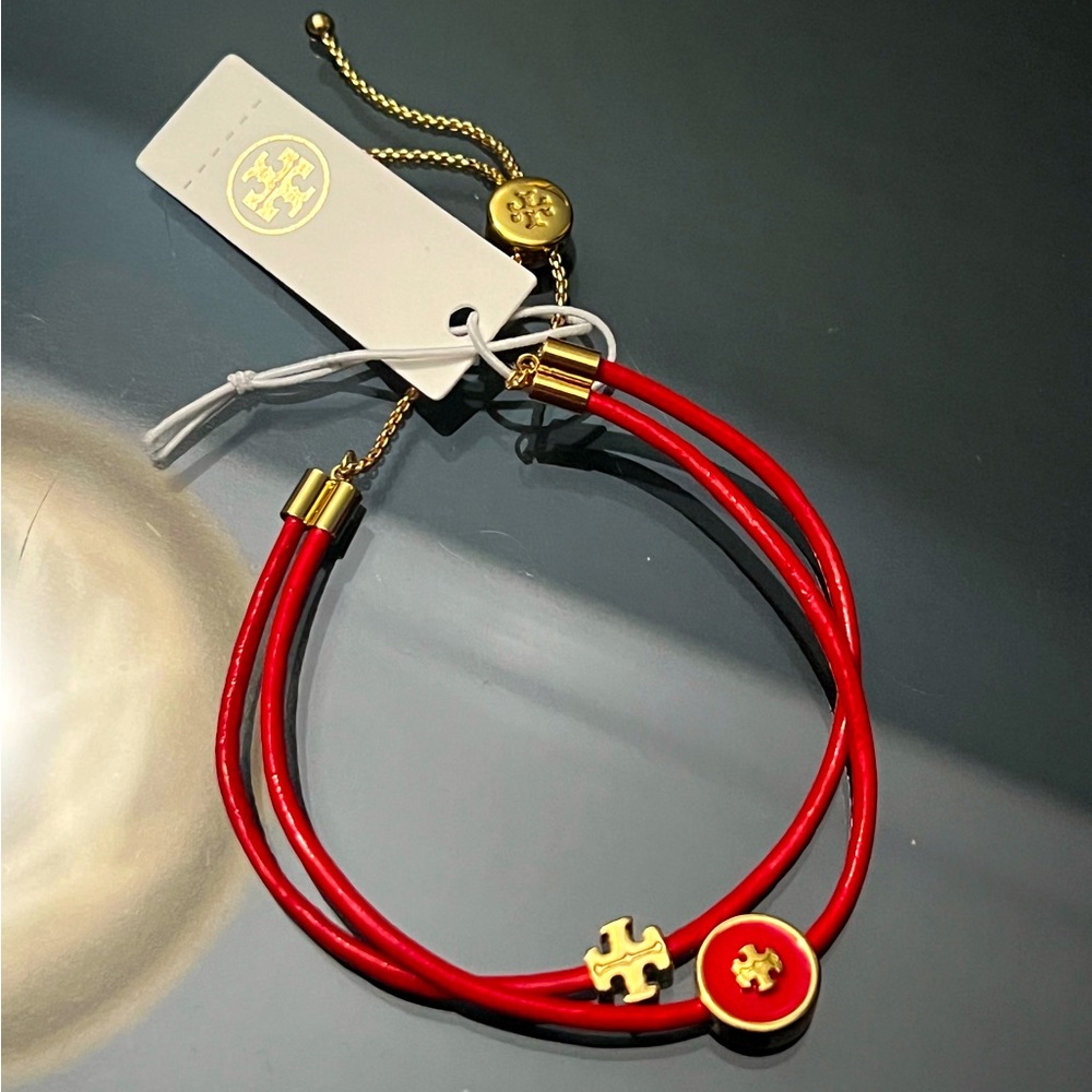 KIRA ENAMELED SLIDER BRACELET
Red